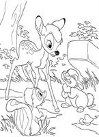 kolorowanki Bambi Disney malowanki do wydruku numer 12